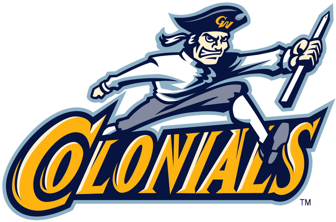 George Washington Colonials 1997-2008 Alternate Logo v2 diy DTF decal sticker